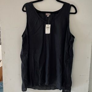 Black linen J. Jill tank top